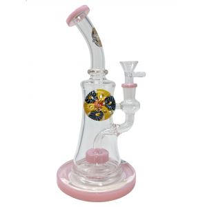 9" "OPG" On Point Glass Bent Neck Shower Perc Water Pipe [ABC77]